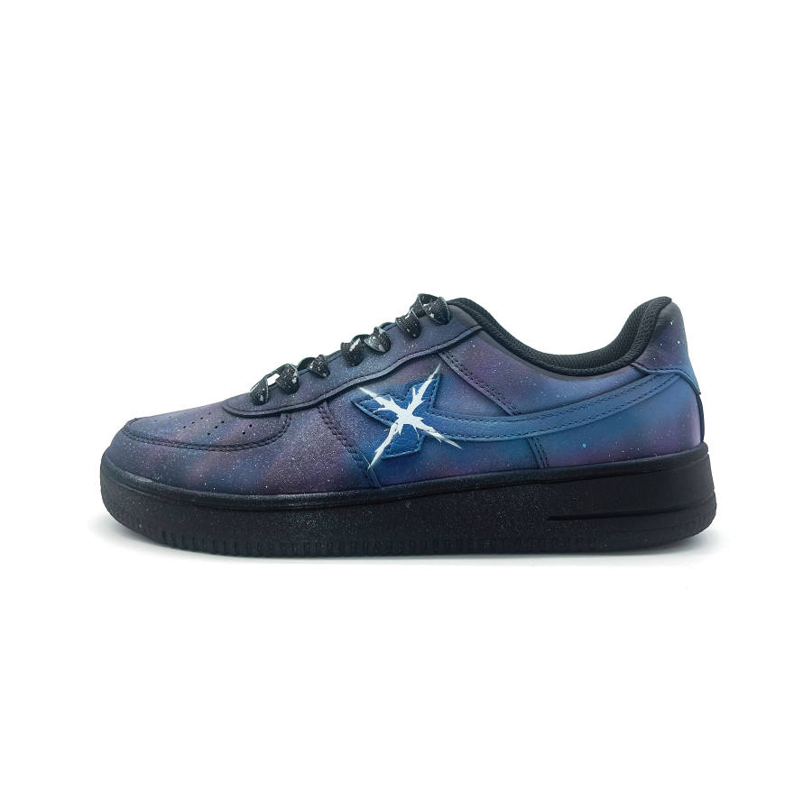 XTEP XTEP Air Force 1 Cushioning Coverage Low top Skateboard Shoes Unisex Black