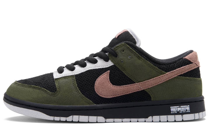 Nike Nike Dunk Aurora Pink Surge Low top Skateboard Shoes Unisex Black Green