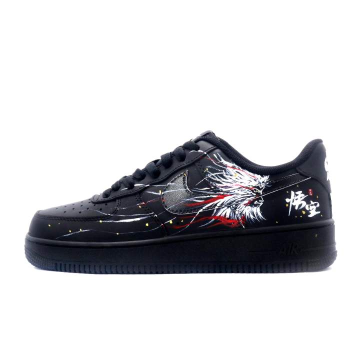 Nike Nike Air Force 1 Lightweight And Breathable Low top Skateboard Shoes Unisex Black White