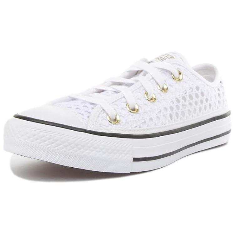 Converse Slip Resistant Abrasion Resistant Low top Skateboard Shoes Women's White