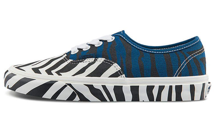 Vans Vans Unisex Authentic Animal Low Top Sneakers White/Black/Blue