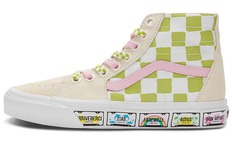 Vans Sk8 Emma Mulholland on Holiday x Sk8 Vans-Hi Tapered 'Whimsical Checkerboard'