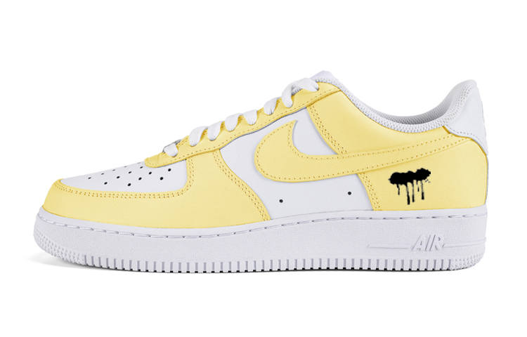 Nike Nike Air Force 1 Air Force 1 Low top Skateboard Shoes Women's Light Yellow