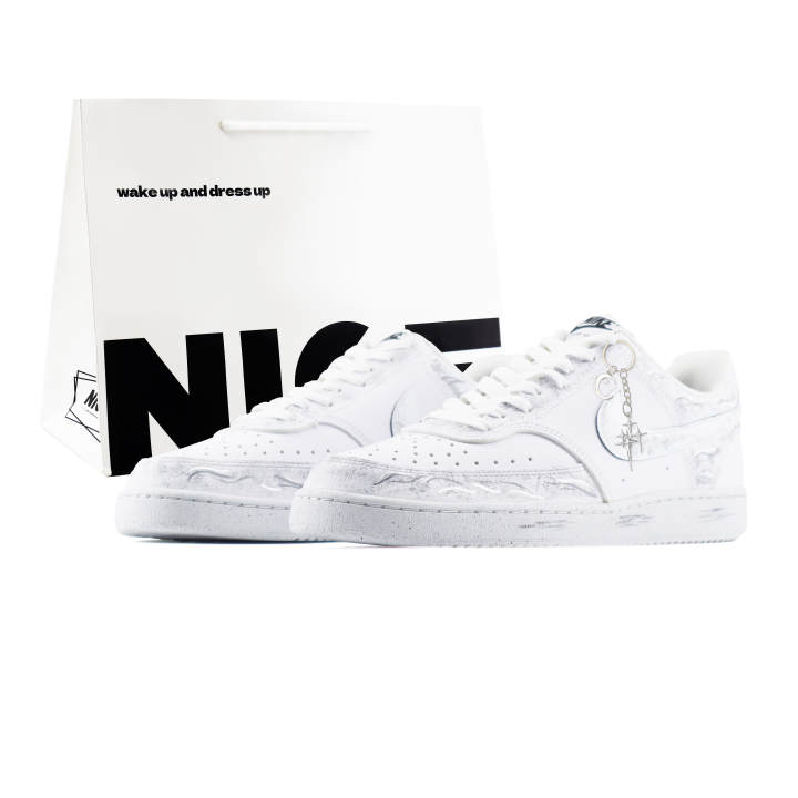 Nike Nike Court Vision 1 Next Nature Abrasion Resistant Lightweight Wear resistant And Lightweight Low top Skateboard Shoes