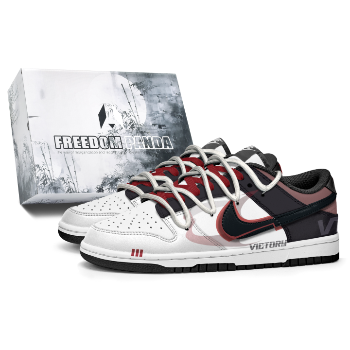 Nike Nike Dunk Slip Resistant Abrasion Resistant Low top Skateboard Shoes Unisex Black White