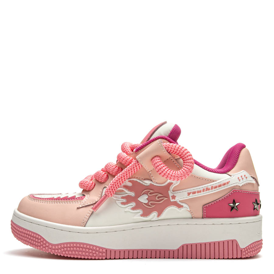 Youthloser Low top Skateboard Shoes Unisex Pink