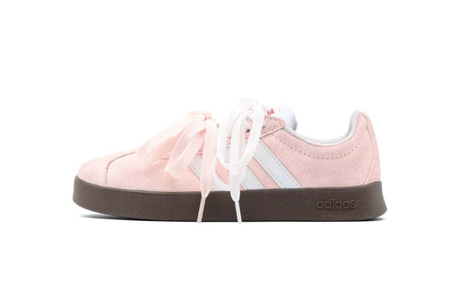 Adidas Adidas VL COURT 2.0 Cherry Camlet Abrasion Resistant Abrasion Resistant Low top Skateboard Shoes Unisex Pink White