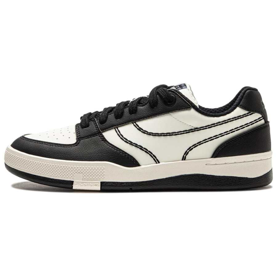 Li-Ning Li Ning Slip Resistant Abrasion Resistant Low top Skateboard Shoes Men's White Black