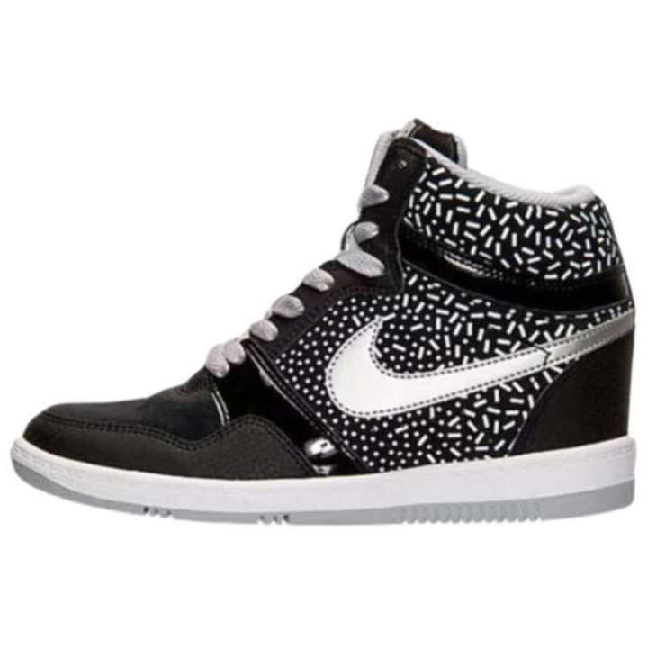 Nike Nike Force Sky High Print Wedge Black White Women's