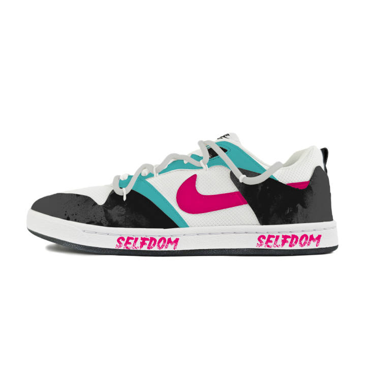 Nike Nike SB Alleyoop Abrasion Resistant Low top Skateboard Shoes Men's White Black Blue