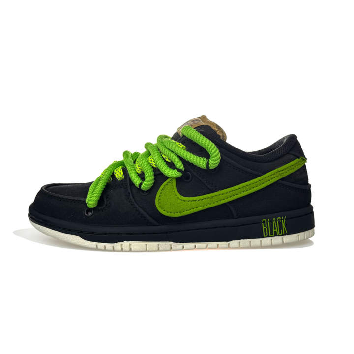 Nike Nike Dunk SB Low top Skateboard Shoes Unisex Black Green