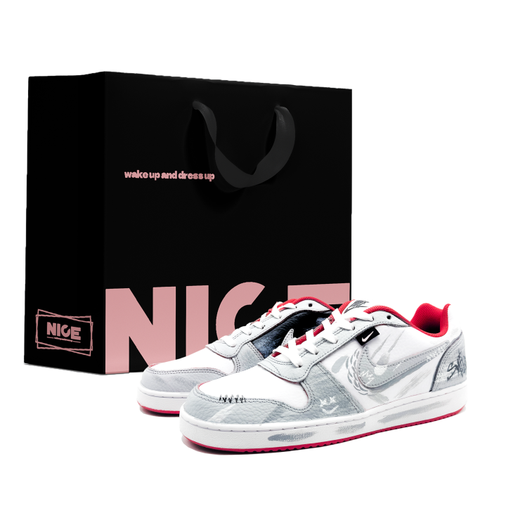 Nike Nike EBERNON Low top Skateboard Shoes Men's Shadow Gray