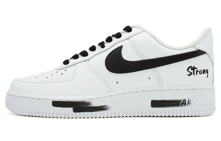 Nike Nike Air Force 1 Abrasion Resistant Abrasion Resistant Low top Skateboard Shoes Unisex Black White