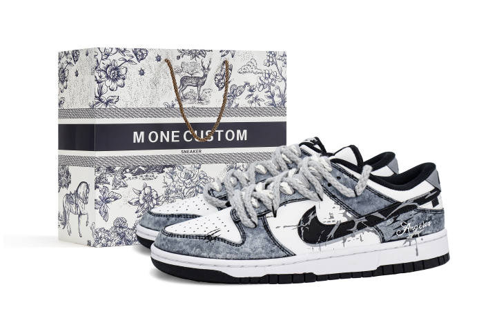 Nike Nike Dunk Shadowslayer Pact MONE Manufacturing, Box Low top Skateboard Shoes Unisex Black White
