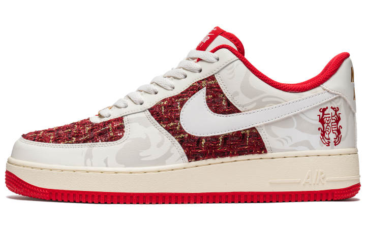 Nike Nike Air Force 1 Low top Skateboard Shoes Men's Red