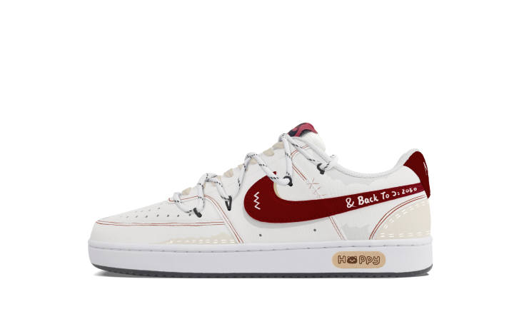 Nike Nike Court Vision 1 Zero Gravity, Xingji Crossing Low top Skateboard Shoes Men's Burgundy