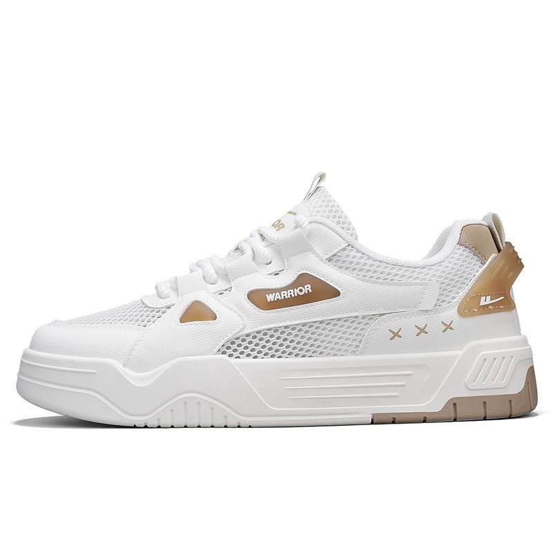Warrior Mesh, Synthetic Leather Slip Resistant Quick Dry Slip Resistant Quick Dry Low top Skateboard Shoes Men's