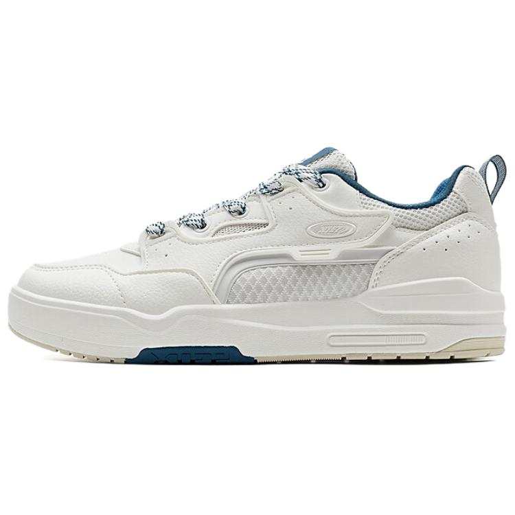 XTEP Yue Ao Synthetic Leather, TPU Slip Resistant, Abrasion Resistant, Lightweight Low top Skateboard Shoes Men's