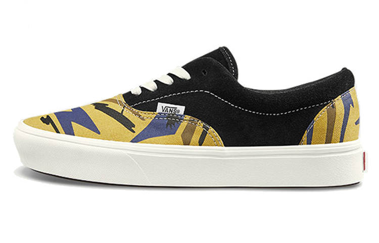 Vans Era UA ComfyCush LX Low top Skateboard Shoes Unisex Black Yellow