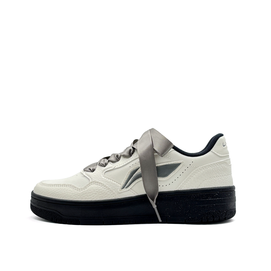 Li-Ning Li Ning Tianji Soft Slip Resistant Abrasion Resistant Low top Skateboard Shoes Women's Ecru