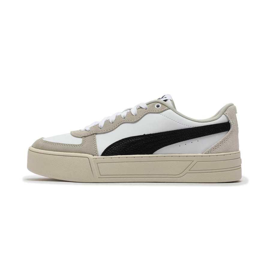 PUMA Cushioning, Wear Resistant Low top Skateboard Shoes Women's Gray Black