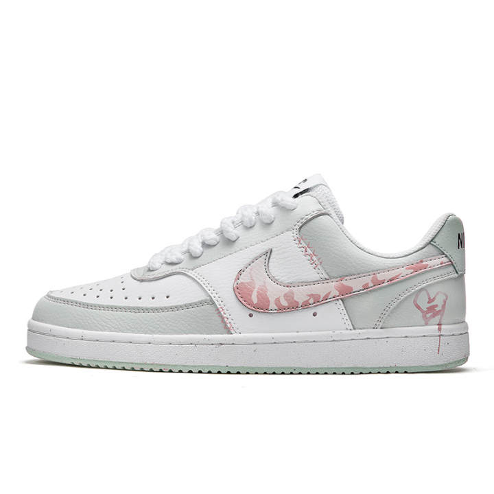 Nike Nike Court Vision 1 Love Confession Book, Heart's Flame Graffiti Low top Skateboard Shoes Men's