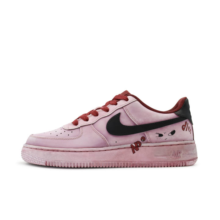 Nike Nike Air Force 1 Low Air Force 1 Low top Skateboard Shoes GS Black Red