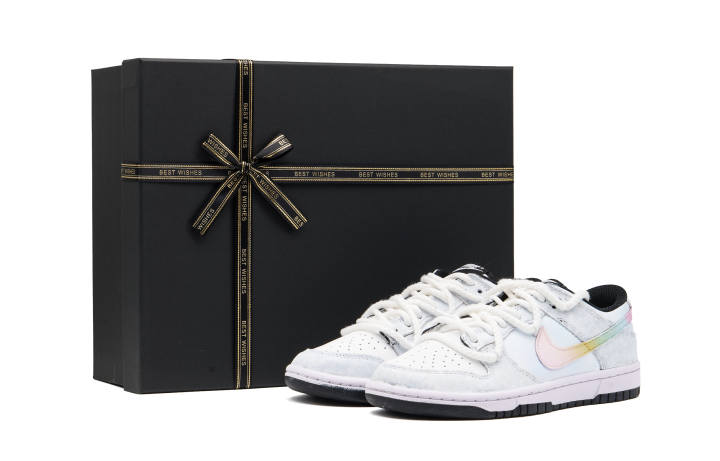Nike Nike Dunk Abrasion Resistant Low top Skateboard Shoes Unisex Light Gray