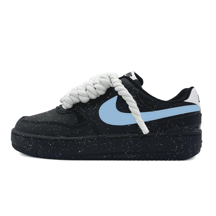 Nike Nike Gamma Force Slip Resistant Abrasion Resistant Low top Skateboard Shoes Unisex Black Blue