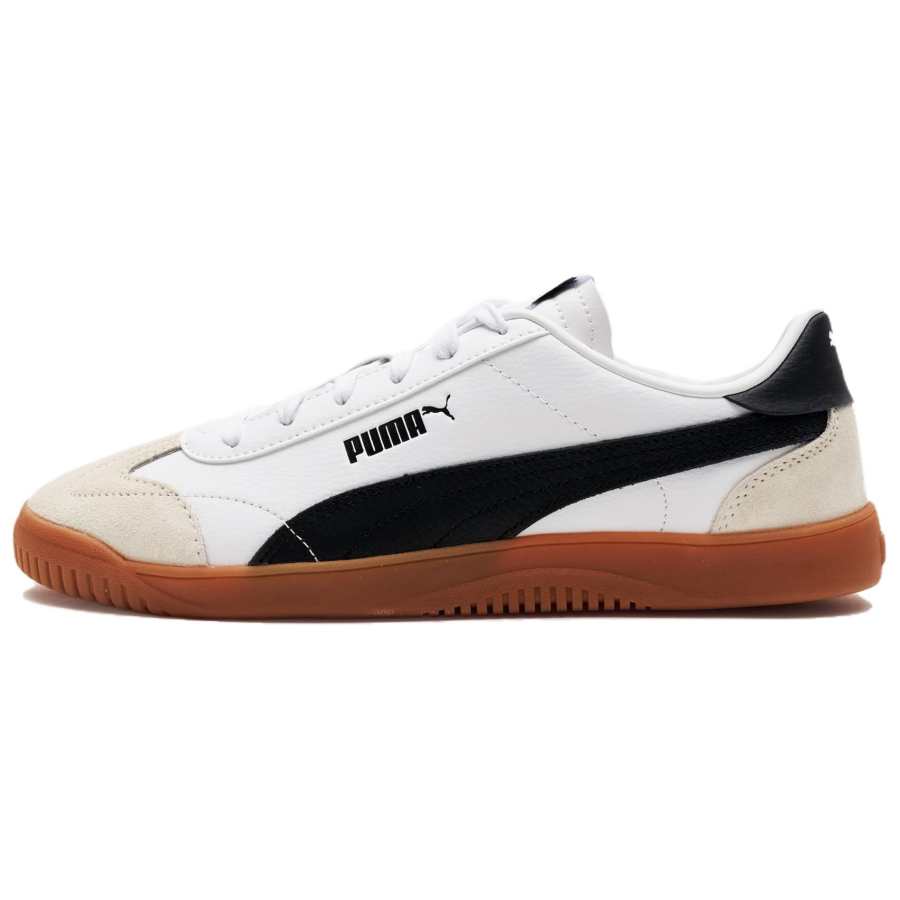 PUMA Club 5v5 SD Comfortable Low top German Army Trainers Women's White Black Brown