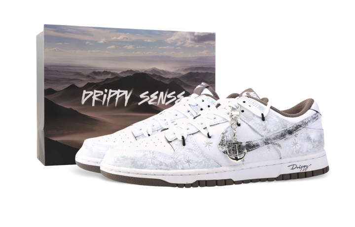 Nike Nike Dunk Drippy Beyond Light Year Cushioning Low top Skateboard Shoes Unisex Gray White