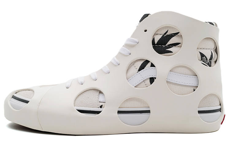 Vans Sk8 Vans-Hi Cage Vlt Lx 'Polka Dot Checkered - Marshmallow'