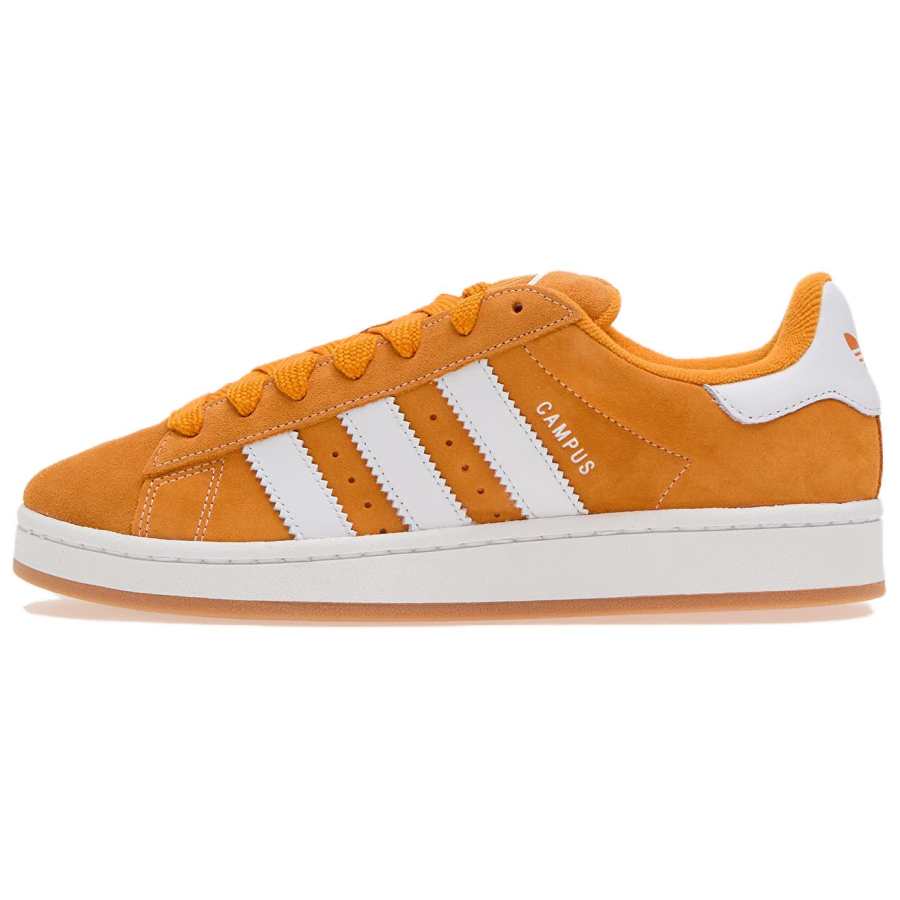 Adidas Originals CAMPUS 00s Leather, Suede Low top Skateboard Shoes Men's Orange White