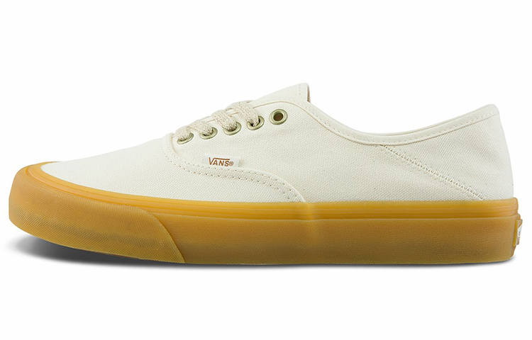 Vans Authentic Breathable Wear Resistant Non Slip Low Top Casual Skate Shoes Ivory White