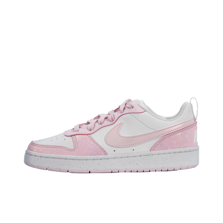 Nike Nike Court Borough Baby's Breath Breathable Low top Skateboard Shoes Women's Pink Diamond