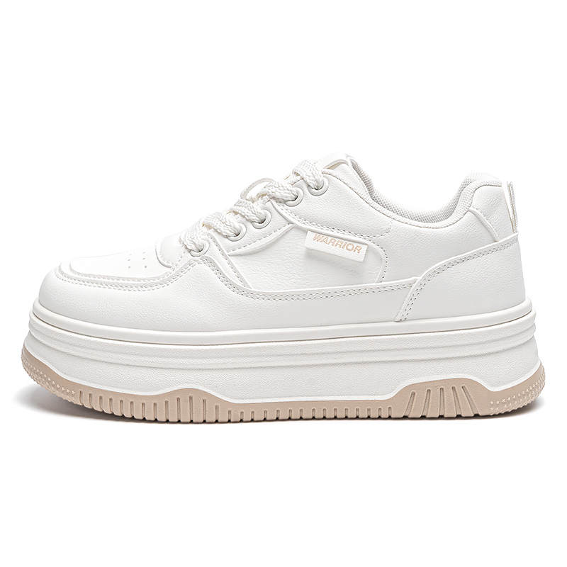 WARRIOR Skateboard Shoes Women's Low Top Beige Khaki