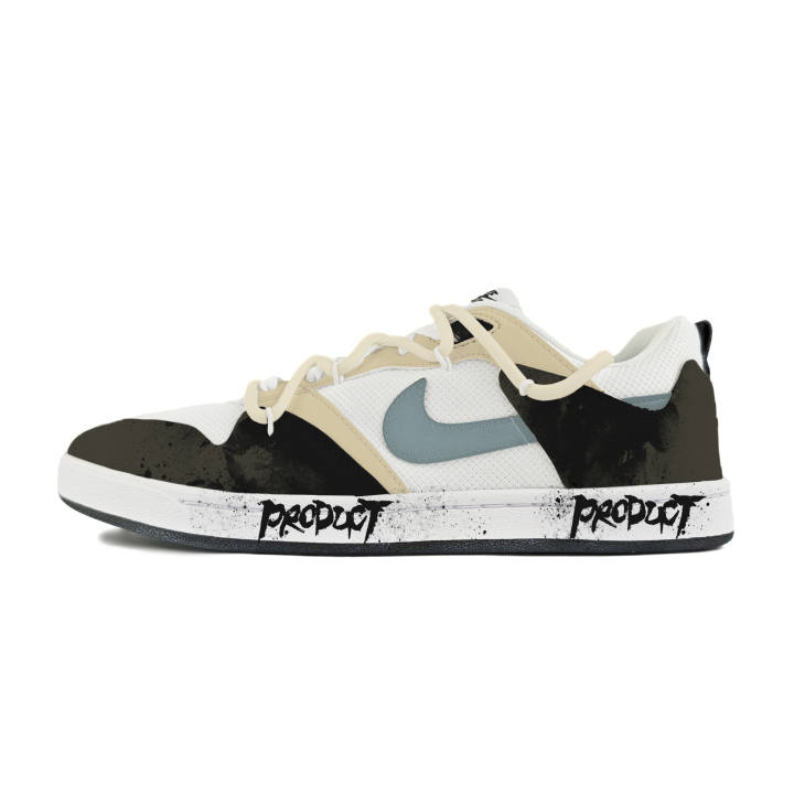 Nike Nike SB Alleyoop Abrasion Resistant Low top Skateboard Shoes Men's White Black Blue