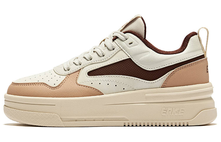Erke Cool Play 2.0 Abrasion Resistant Slip Resistant Low top Skateboard Shoes Women's Wild Gray Elk Brown