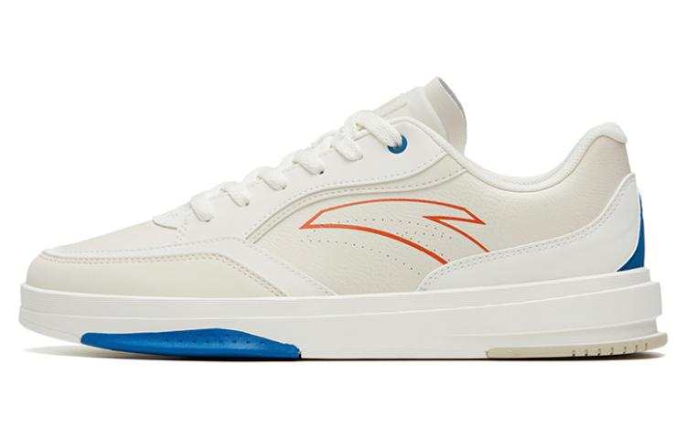 Anta Life Collection Slip Resistant Abrasion Resistant Low top Skateboard Shoes Men's White Blue