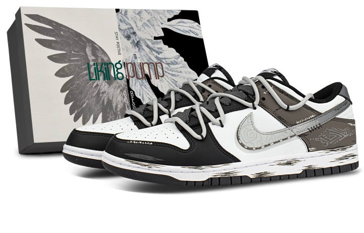 Nike Nike Dunk Cushioning Low top Skateboard Shoes Unisex Black Gray