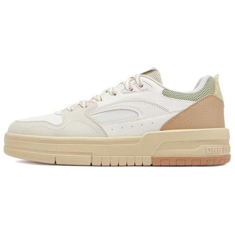 361° Slip Resistant Waterproof Cushioning Low top Skateboard Shoes Women's Feather White Oat Milk