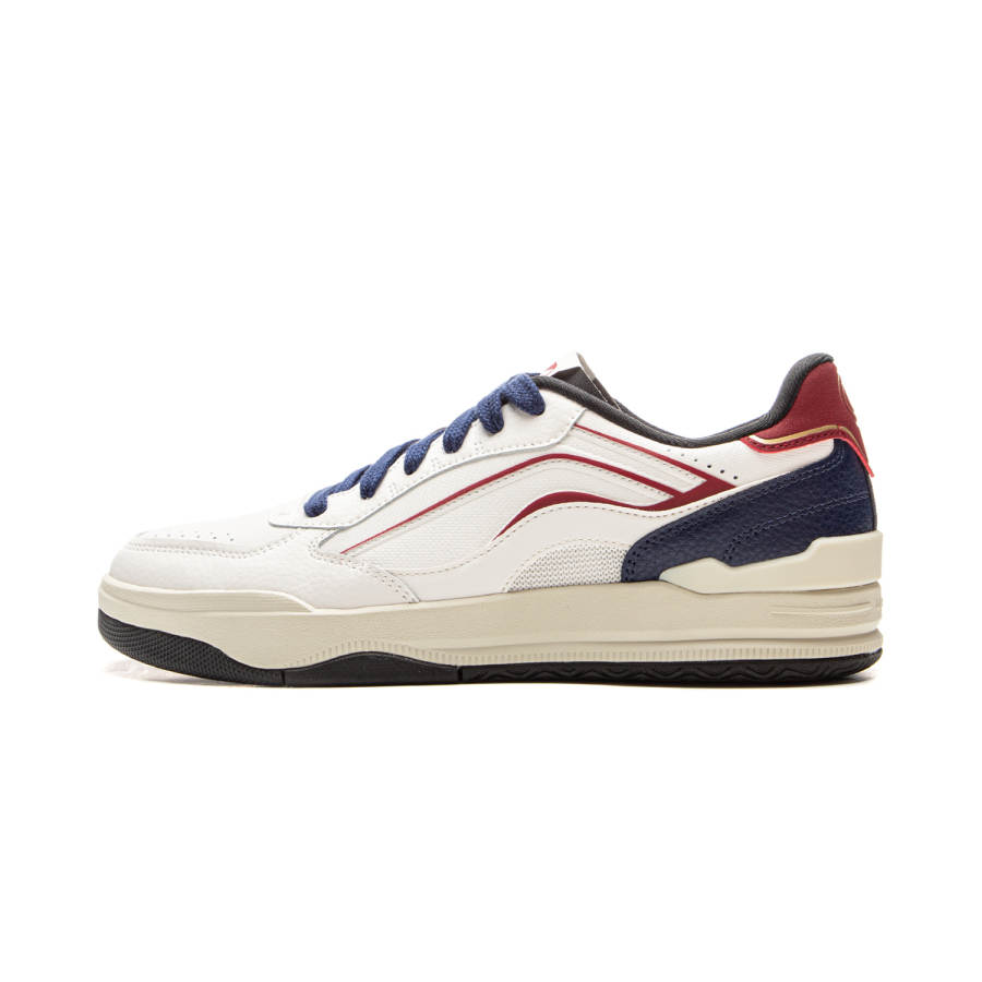 Li-Ning Li Ning Moon Glaze Slip Resistant, Abrasion Resistant, Breathable Low top Skateboard Shoes Men's White Blue