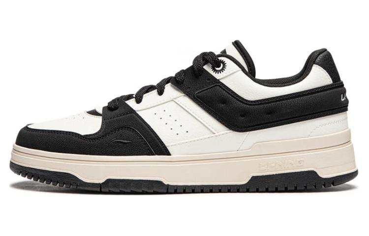 Li-Ning LiNing Tianji 2.0 Slip-Resistant Cushioning Wear-Resistant Lightweight Low-Top Skateboard Shoes Women's Black White