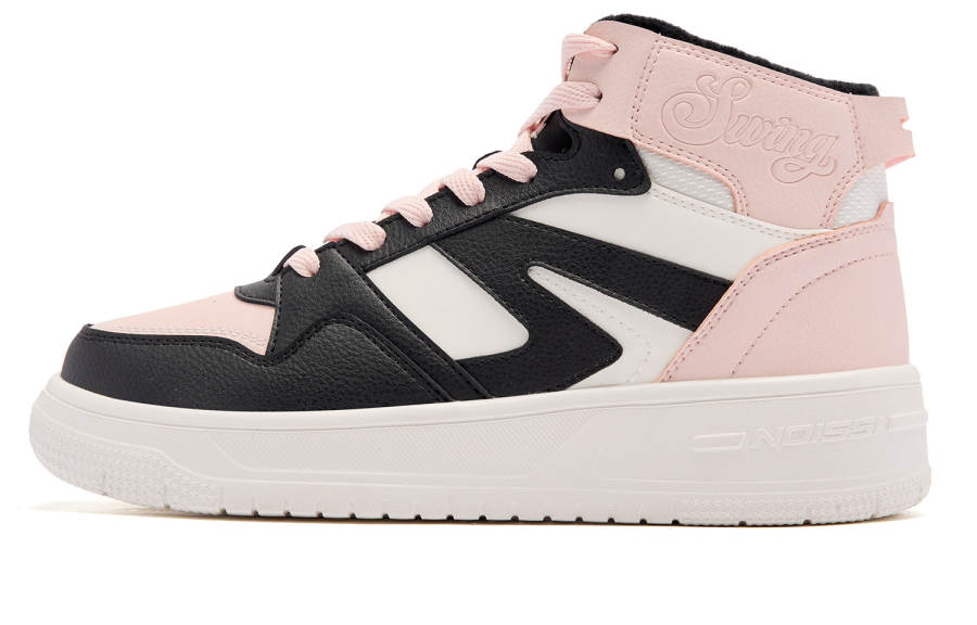 QIAODAN Coverage Thermal Slip Resistant Abrasion Resistant Lightweight Breathable Height Increasing High top
