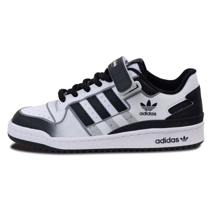 Adidas Originals FORUM Slip Resistant Abrasion Resistant Low top Skateboard Shoes Unisex Black White