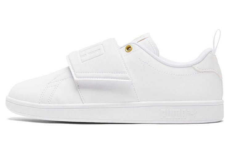 PUMA Smash Casual Lightweight Abrasion Resistant Lightweight Abrasion Resistant Low top Skateboard Shoes Unisex White