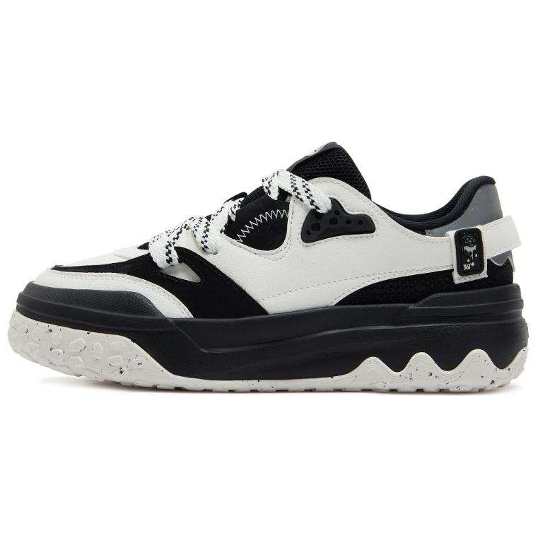 361° Shortbread Collection Slip Resistant Abrasion Resistant Low top Skateboard Shoes Women's White Black