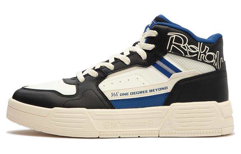 361° Thermal High top Skateboard Shoes Men's White Black Blue