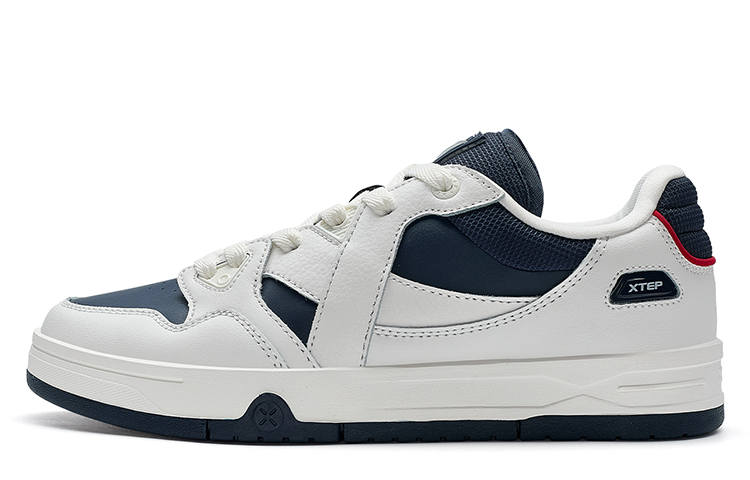 XTEP MAXX1.0 Skateboard Shoes Men's Low Top Sail White/Indigo