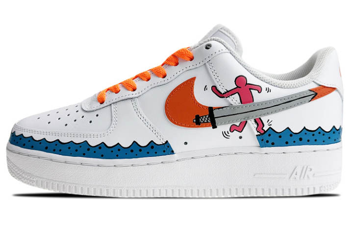 Nike Nike Air Force 1 Low Air Force 1 Low top Skateboard Shoes Men's White Blue